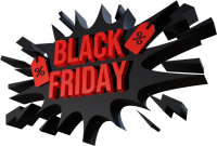 Black Friday label PNG