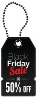 Black Friday label PNG