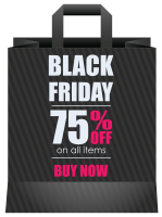 Black Friday label PNG