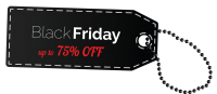 Black Friday label PNG