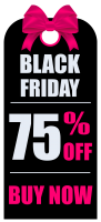 Black Friday label PNG