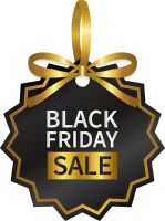 Black Friday label PNG