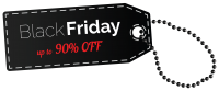 Black Friday label PNG