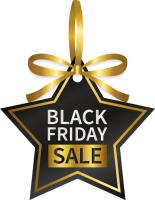 Black Friday label PNG