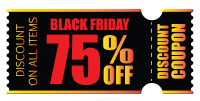 Black Friday label PNG
