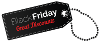 Black Friday label PNG