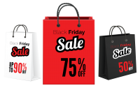 Black Friday label PNG
