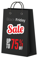 Black Friday label PNG