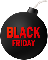 Black Friday label PNG