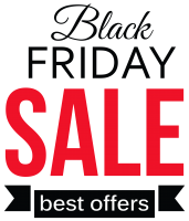 Black Friday label PNG
