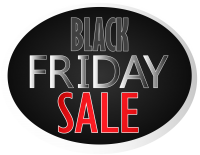 Black Friday label PNG