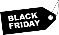 Black Friday label PNG