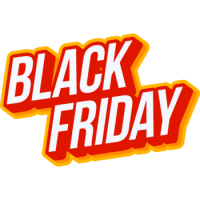 Black Friday red label PNG