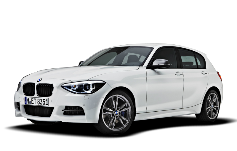 white BMW 1 series PNG image, free download