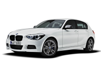 white BMW 1 series PNG image, free download