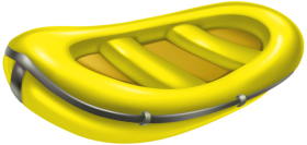Yellow Rubber Boat PNG Clip Art Image transparent PNG picture