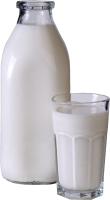 milk glass bottle PNG