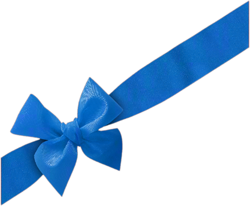Blue bow PNG image