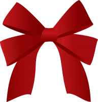 Red bow PNG image