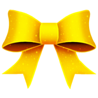 Yellow bow PNG image