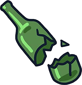 Broken bottle PNG