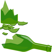 Broken bottle PNG