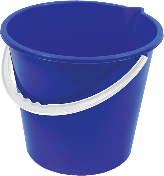 Plastic blue bucket PNG image free download