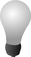 white light bulb PNG image