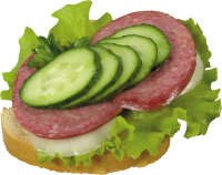 Бутерброд с колбасой PNG фото