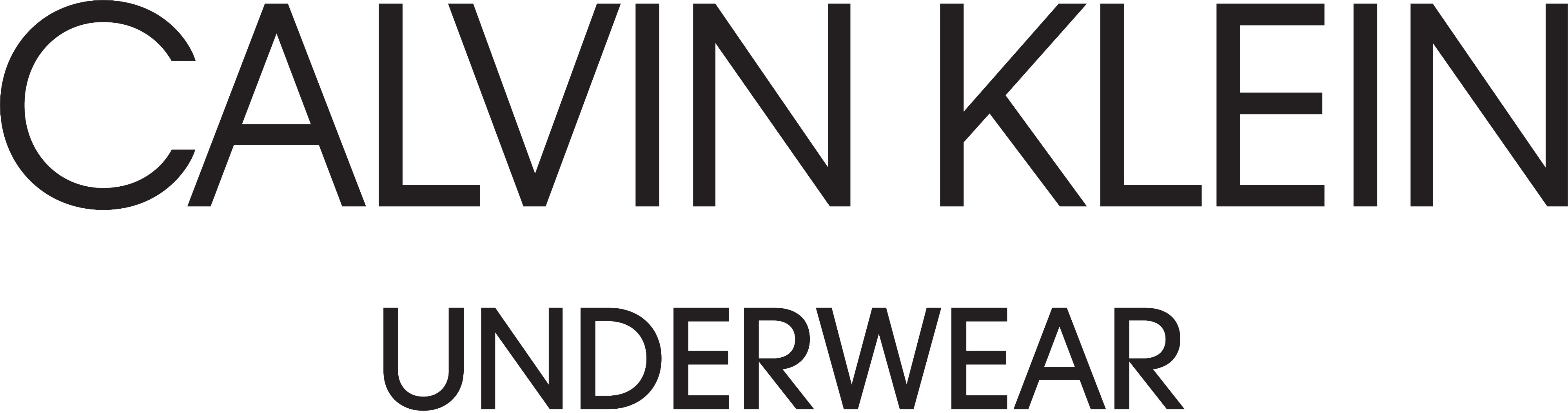 Calvin Klein logo PNG transparent image download, size: 4000x1053px
