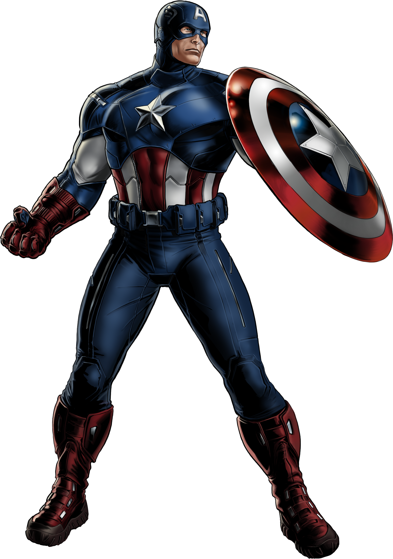 Captain America PNG Transparent Image Download, Size: 860x1620px