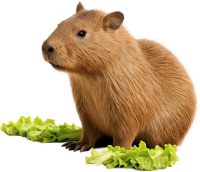 Capybara eating PNG