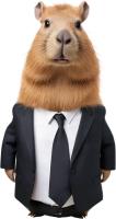 Capybara PNG in clothing