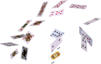 Flying cards PNG