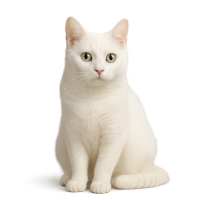 white cat PNG