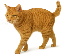 orange cat PNG