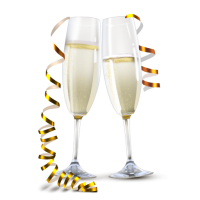 Champagne glasses PNG