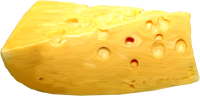 Yellow cheese PNG image