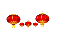 Chinese red lanterns PNG