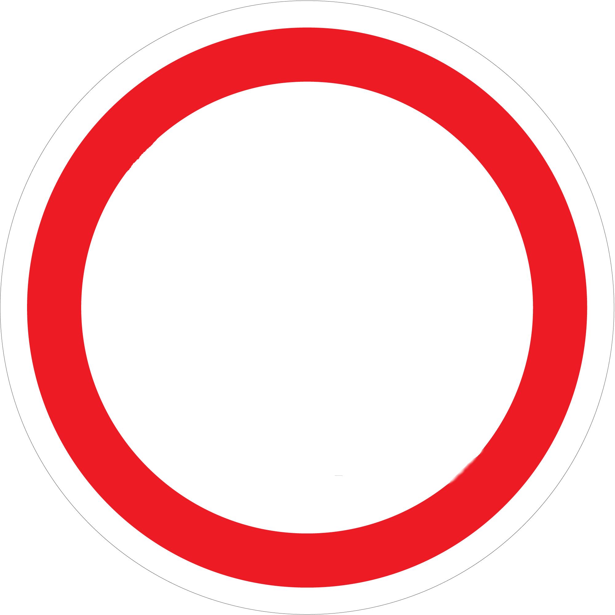 Circle with line discount through it transparent