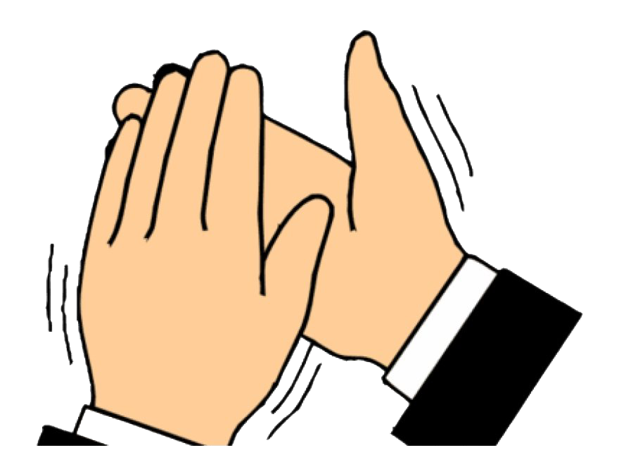 Clapping hands PNG.