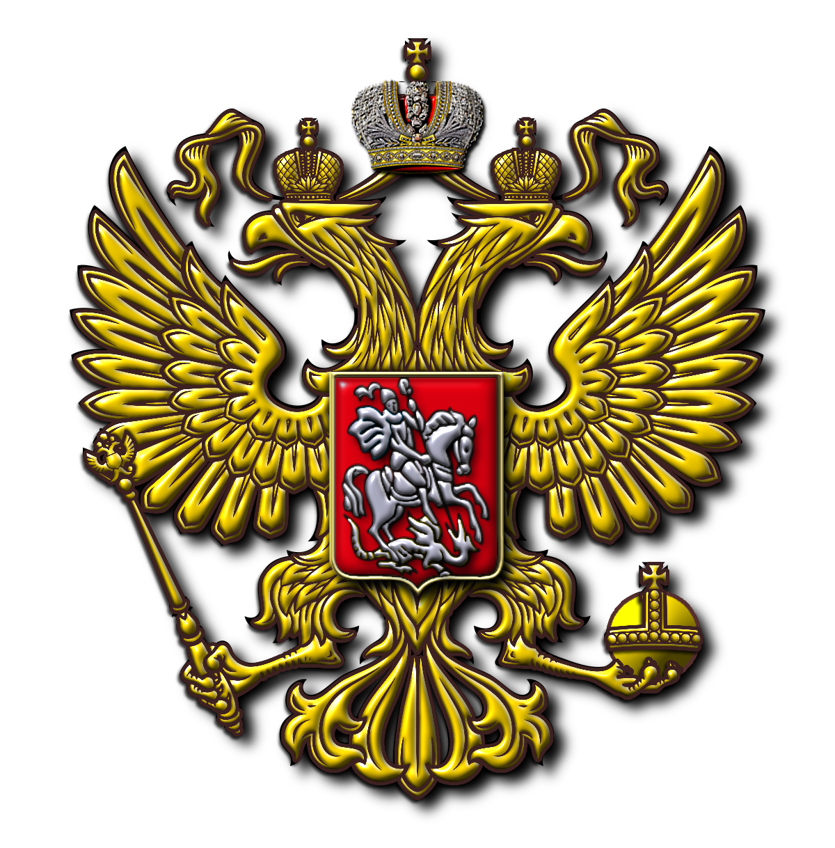 Герб с изображением двуглавого орла с коронами на головах появился в россии при