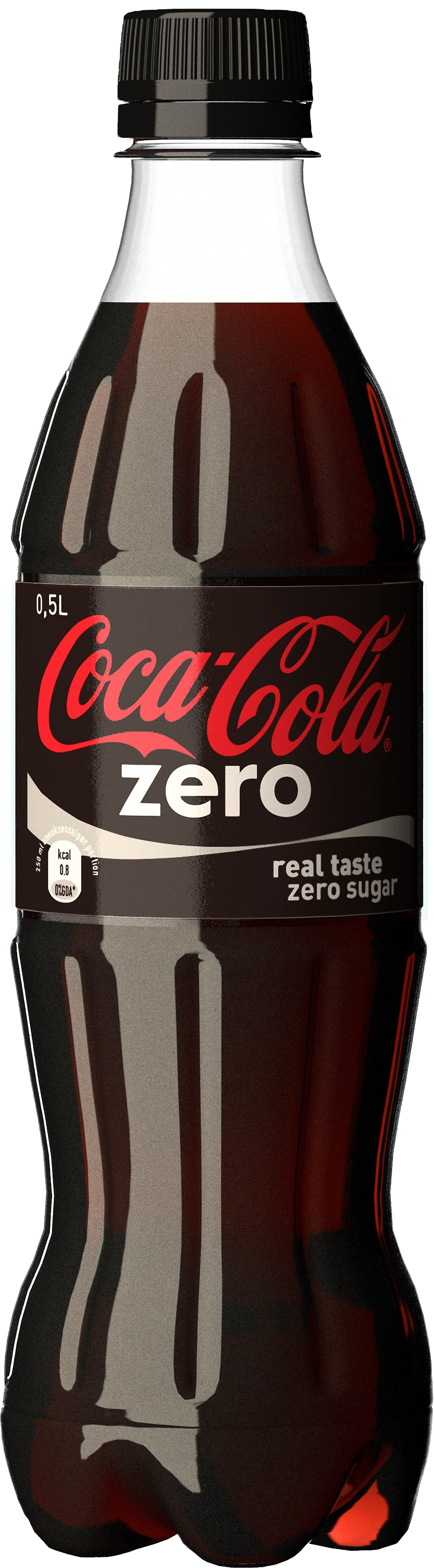 Coca Cola Zero bottle PNG image