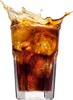 Кока-кола со льдом в стакане PNG фото Coca Cola