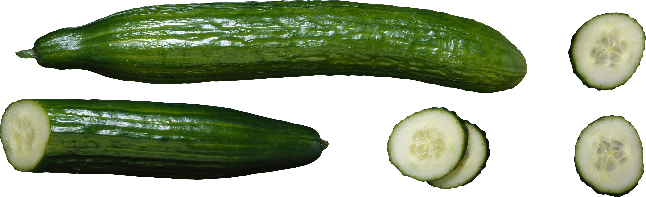 Sliced cucumbers PNG