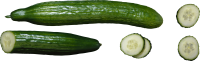 Sliced cucumbers PNG