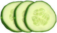Slices of cucumber PNG