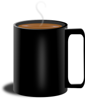 black cup PNG image