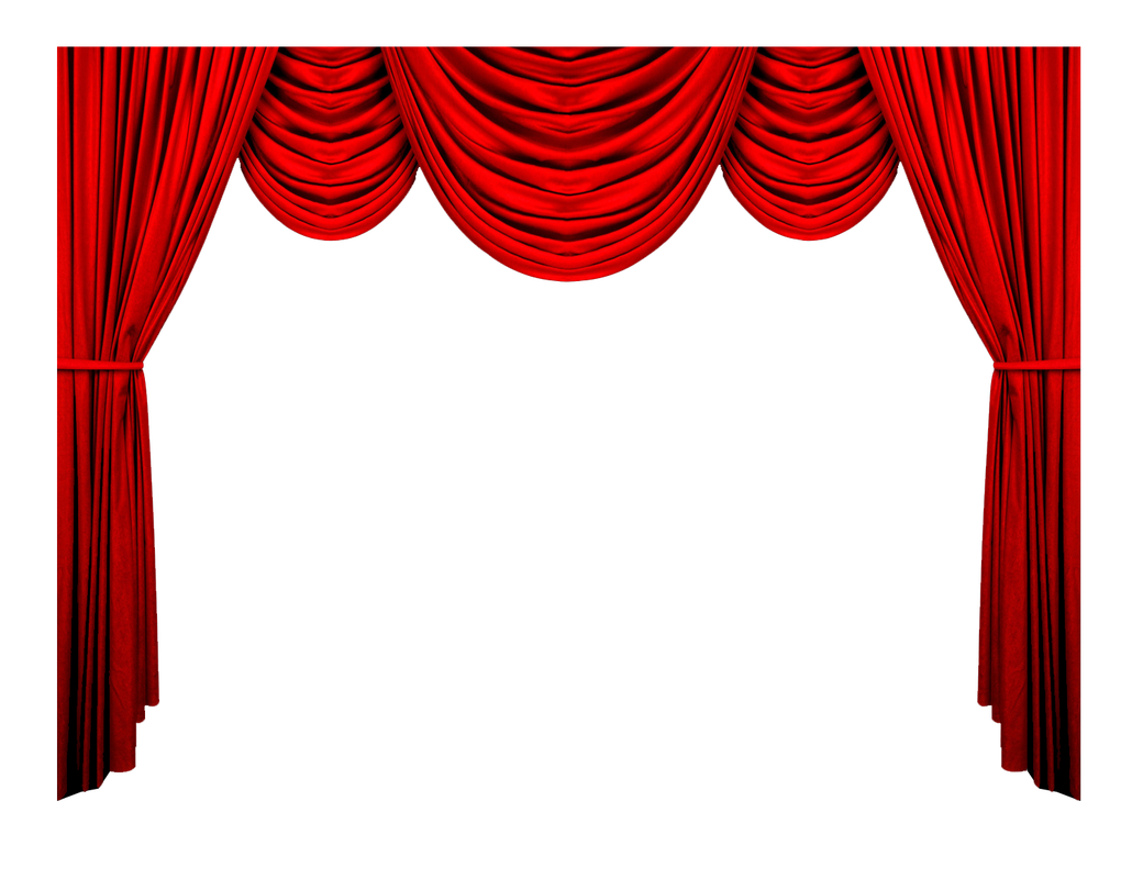Red curtains PNG
