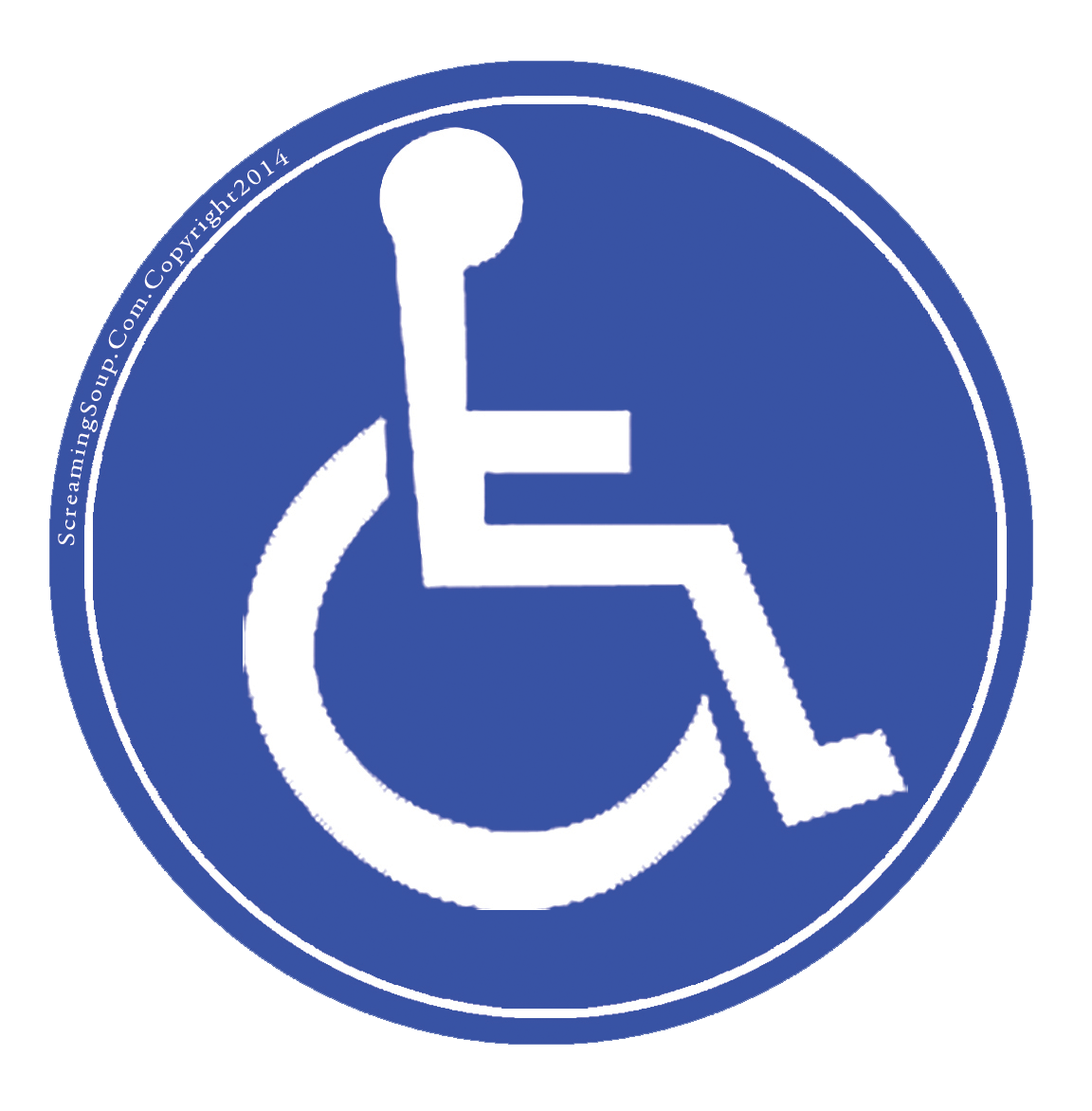 Disabled handicap symbol PNG